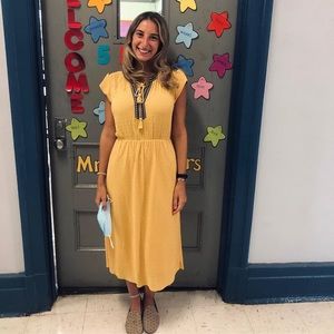 Yellow Tribal Detailed Dress